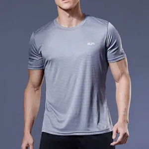ي شيرت رجالي عالي الجودة من البوليستر للجري سريع .. High Quality Polyester Men Running T Shirt Quick