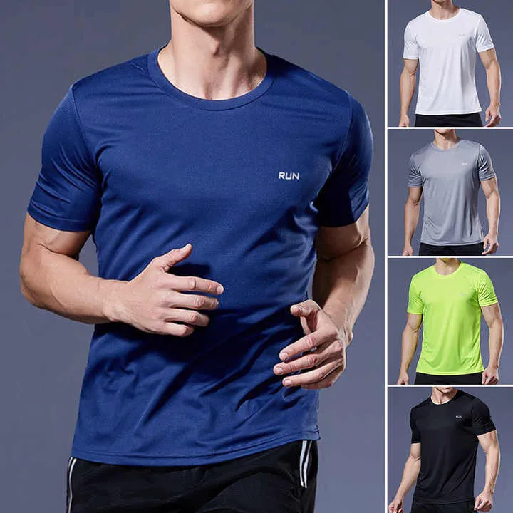 ي شيرت رجالي عالي الجودة من البوليستر للجري سريع .. High Quality Polyester Men Running T Shirt Quick