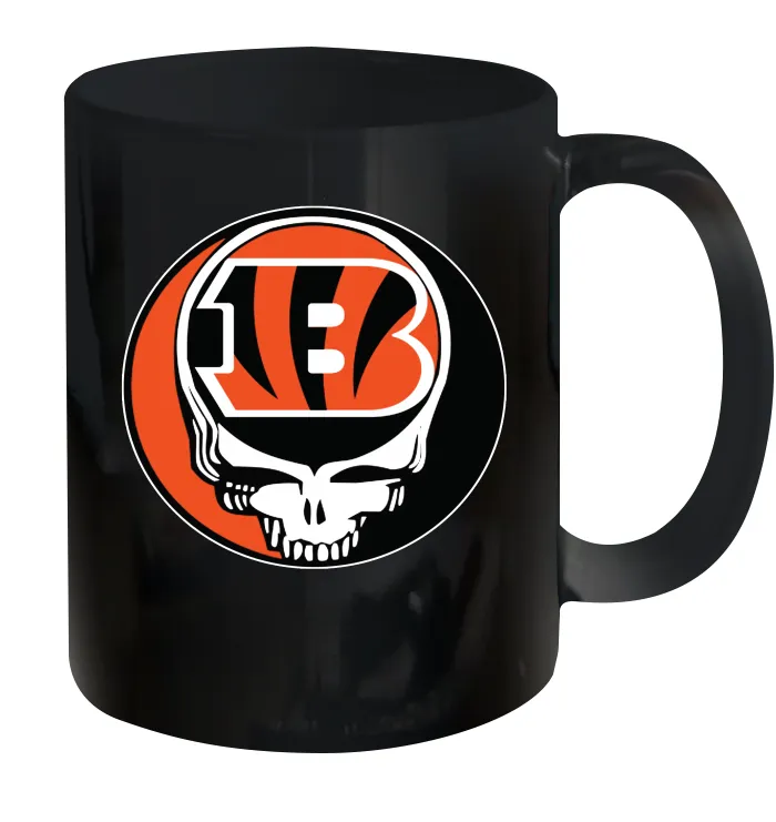 Cincinnati Bengals Grateful Dead Steal Your Face NFL Football Ceramic Mug 11oz
