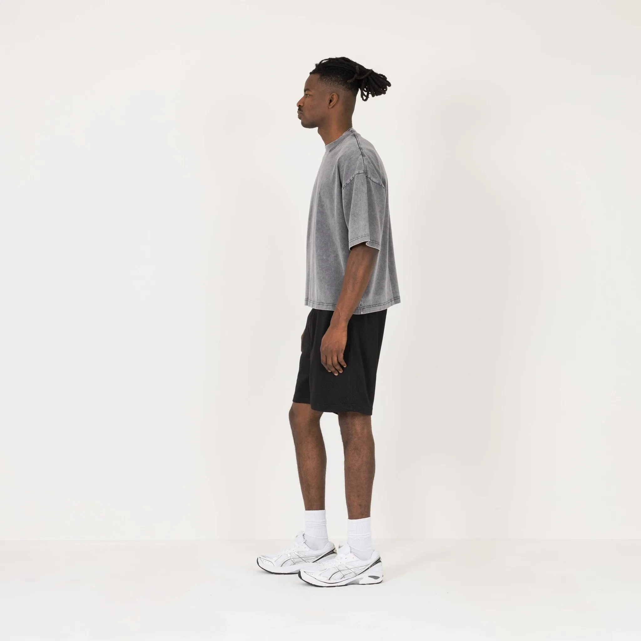 Cropped T-Shirt - Vintage grey