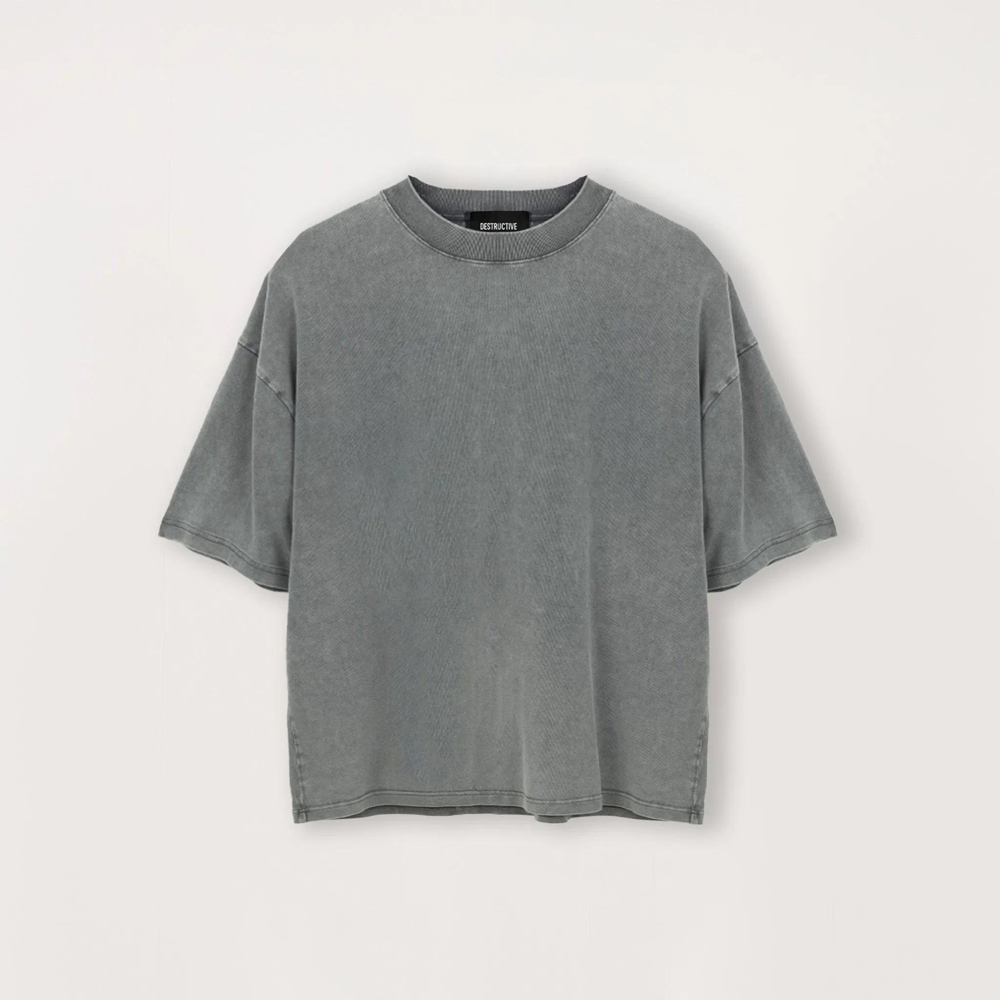 Cropped T-Shirt - Vintage grey