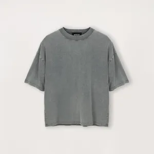 Cropped T-Shirt - Vintage grey
