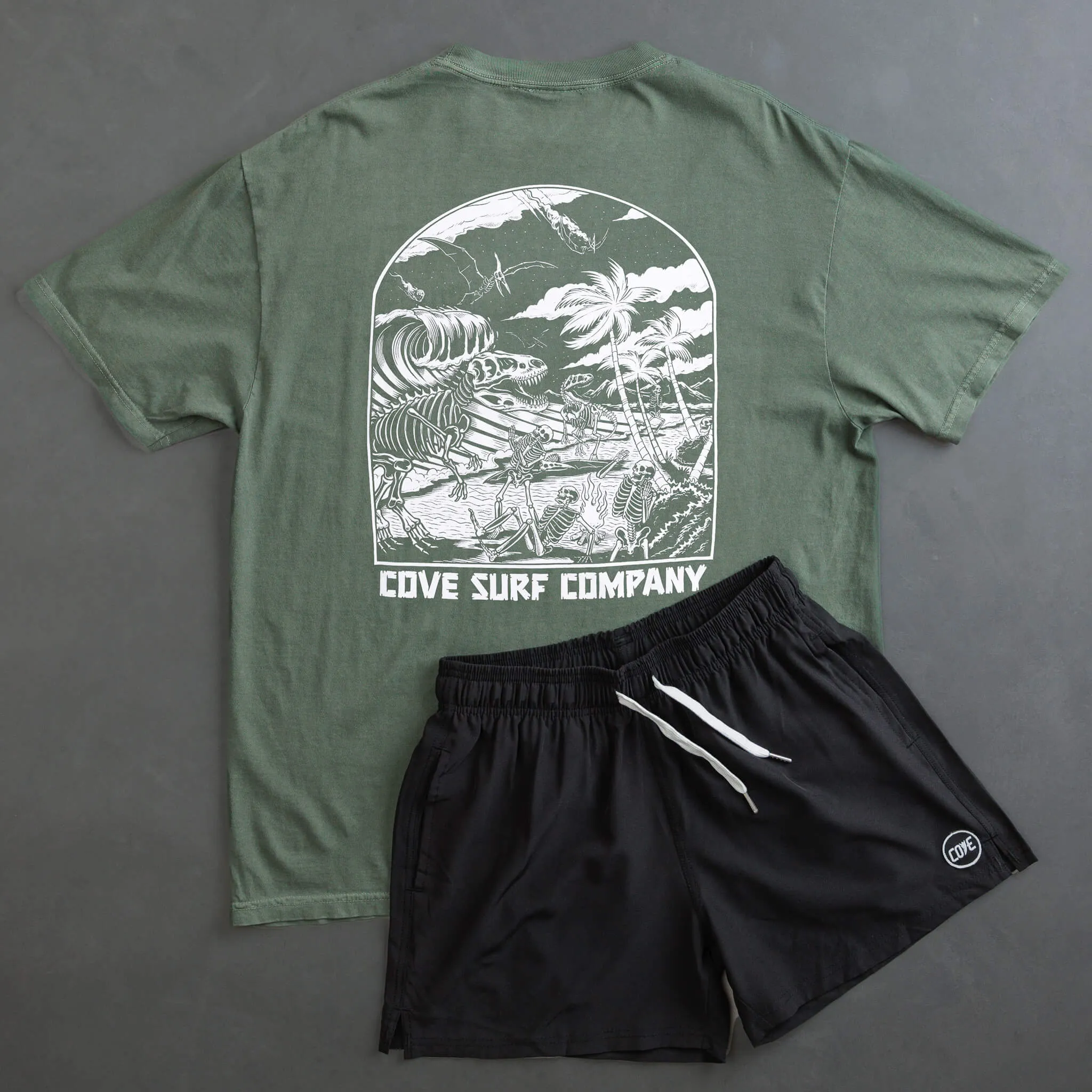 Dinosaur Tee - Moss