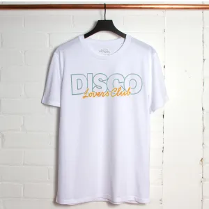 Disco Lovers Front Print - Tshirt - White