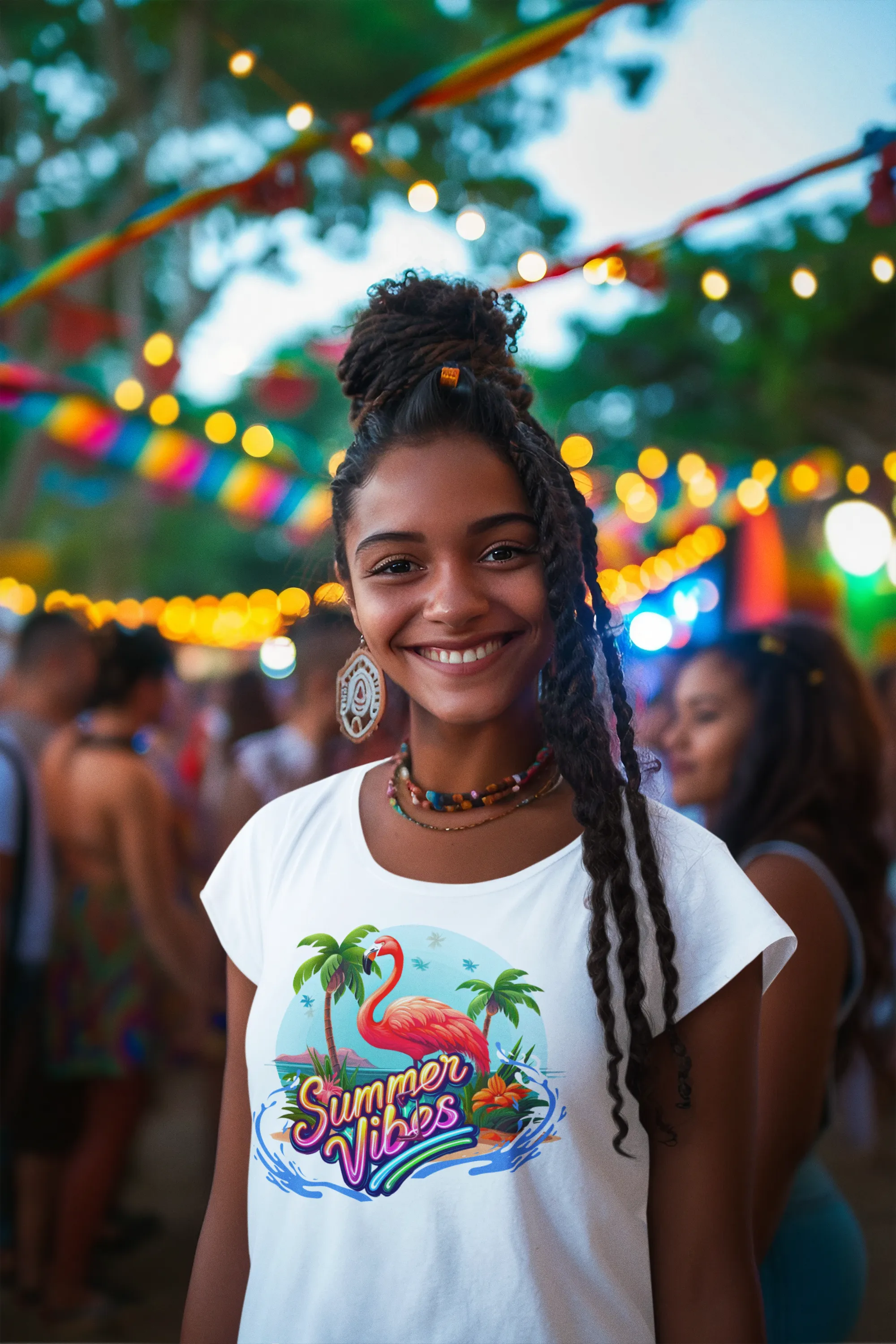 Flamingo Summer Vibes Women's Classic T-Shirt