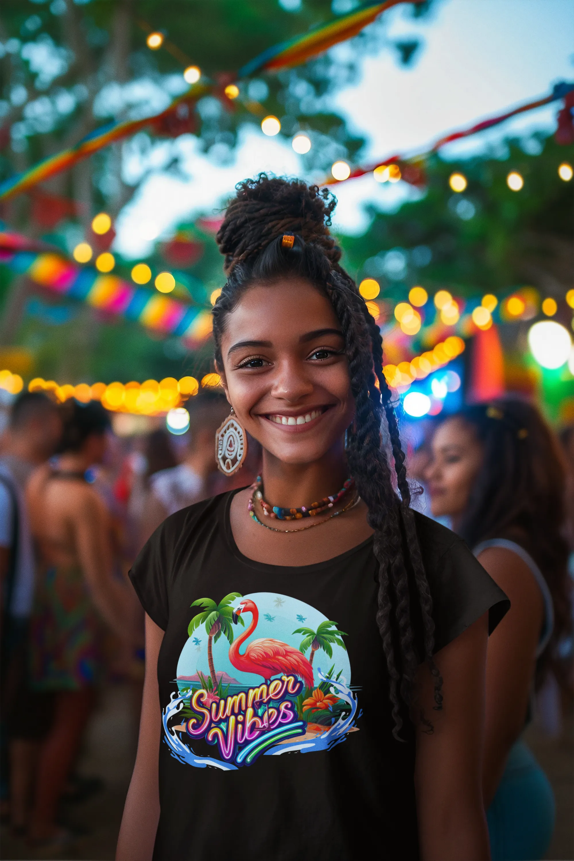 Flamingo Summer Vibes Women's Classic T-Shirt