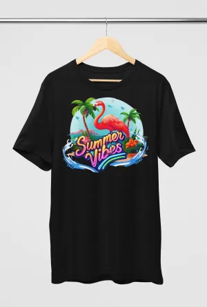 Flamingo Summer Vibes Women's Classic T-Shirt