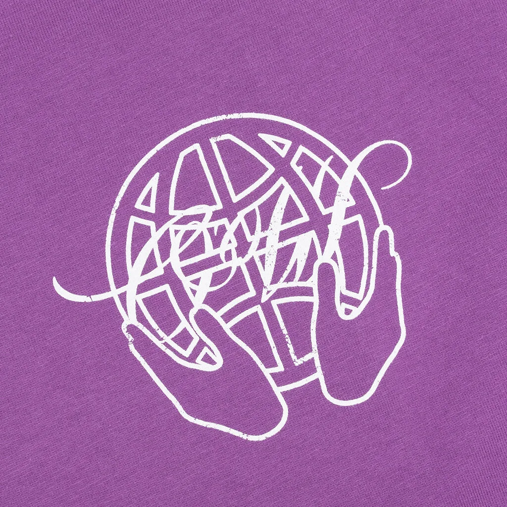 Hand Arrow Over S/S Tee - Orchid/White