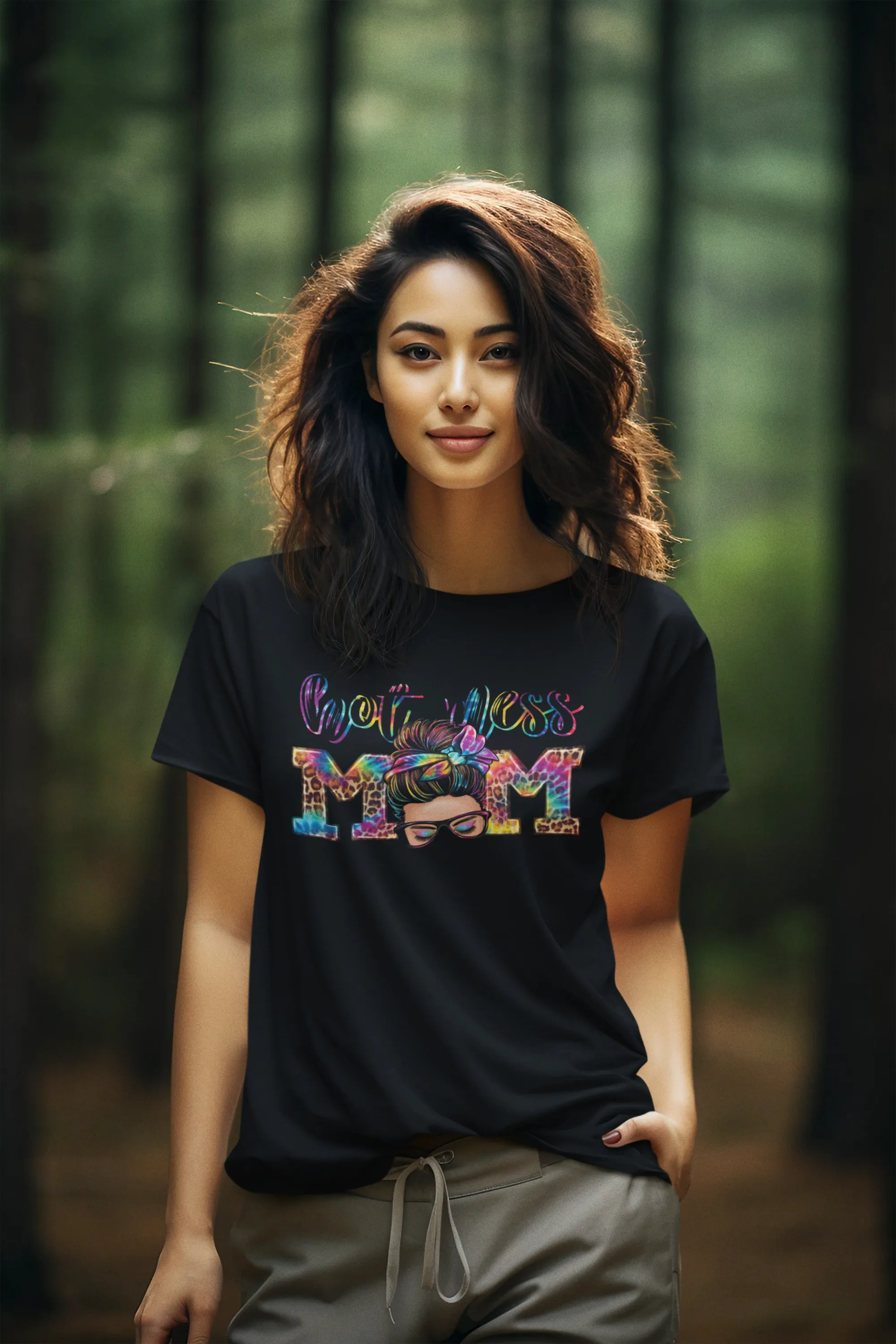 Hot Mess Mom Graphic Women's T-Shirt