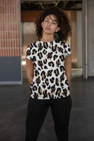 Leopard Print Women's Printed T-Shirt