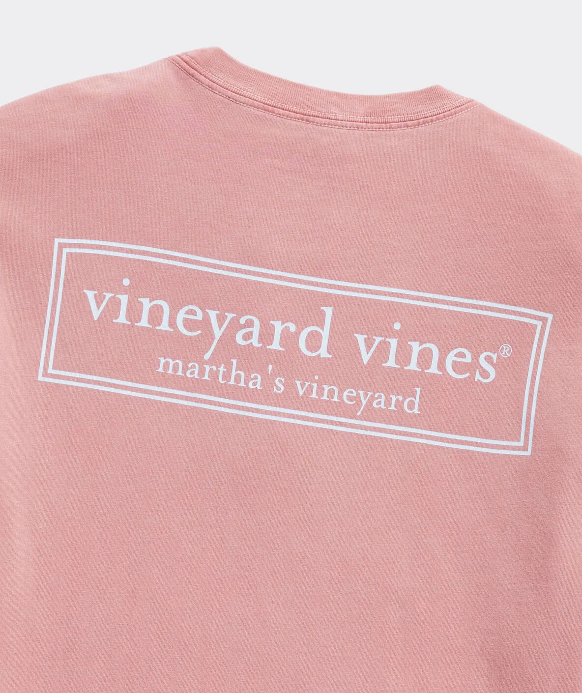Men's Vineyard Logo Box Long Sleeve Pocket Tee