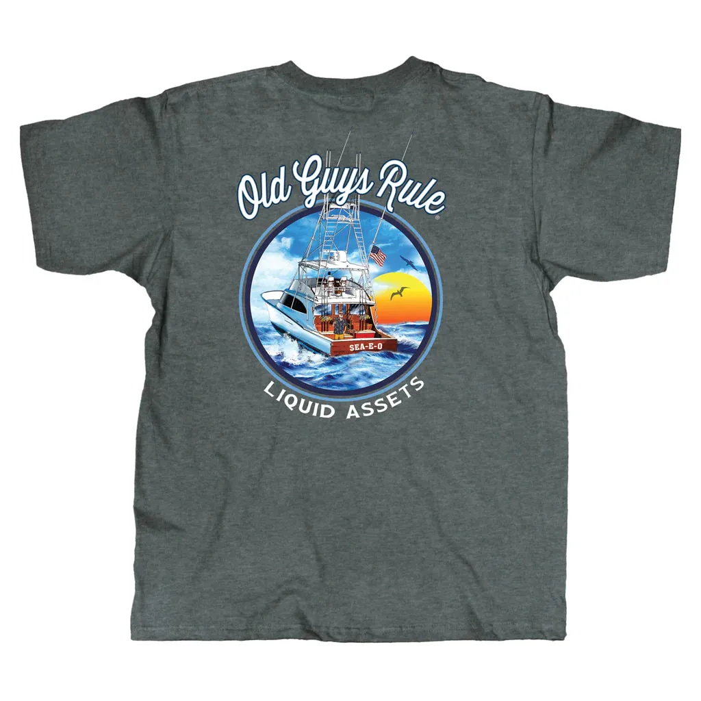 OLD GUYS RULE - LIQUID ASSETS T-SHIRT
