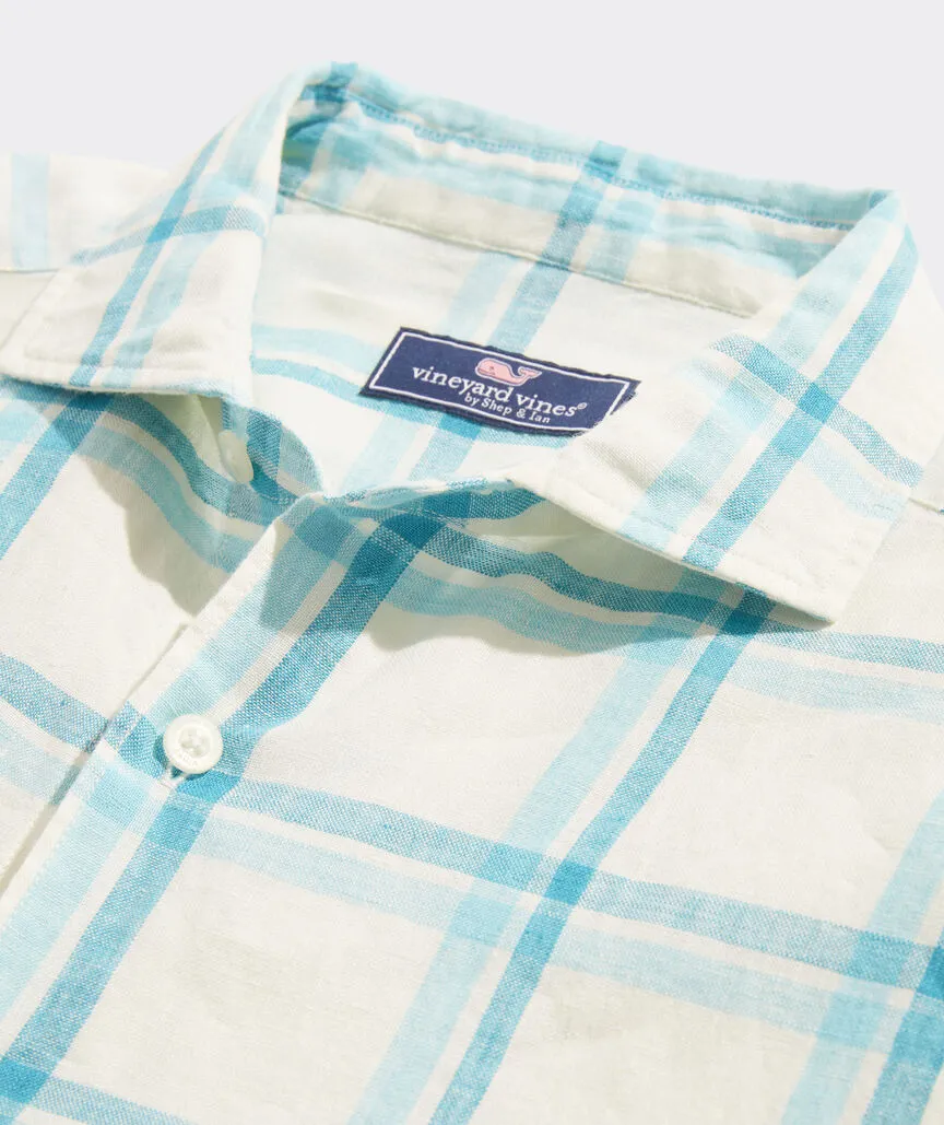Plaid Linen Tisbury Shirt