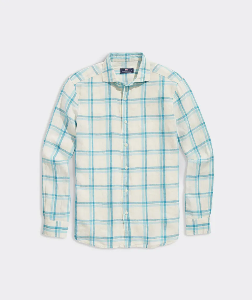 Plaid Linen Tisbury Shirt