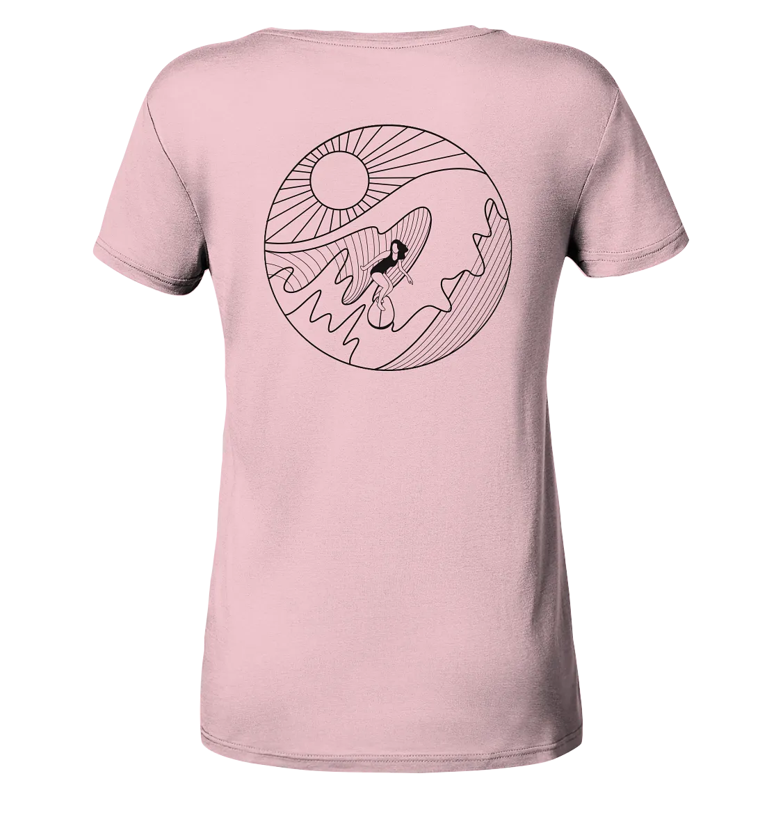 "Wavin Moment Backtail" - Damen Premium Organic Shirt