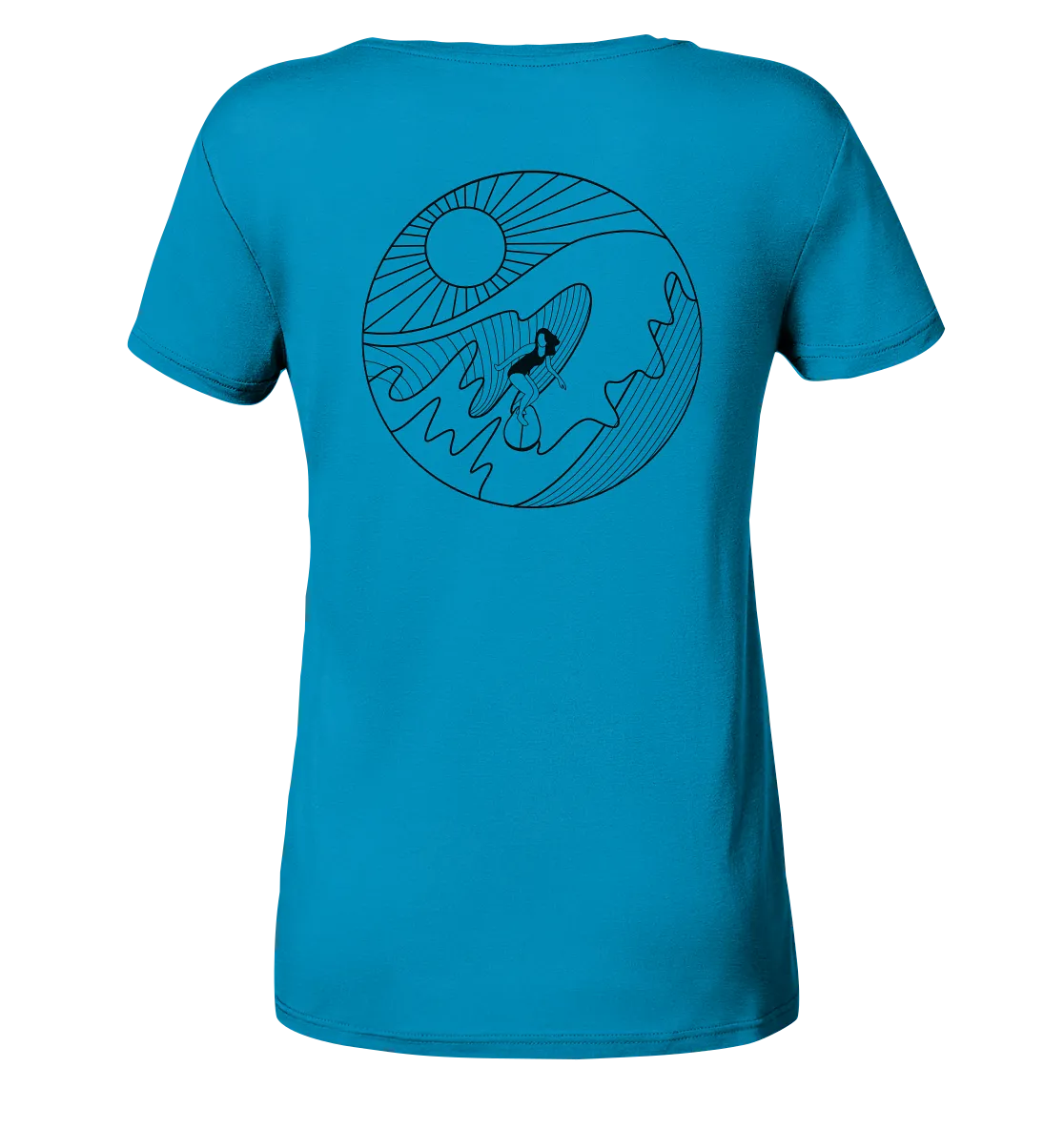 "Wavin Moment Backtail" - Damen Premium Organic Shirt
