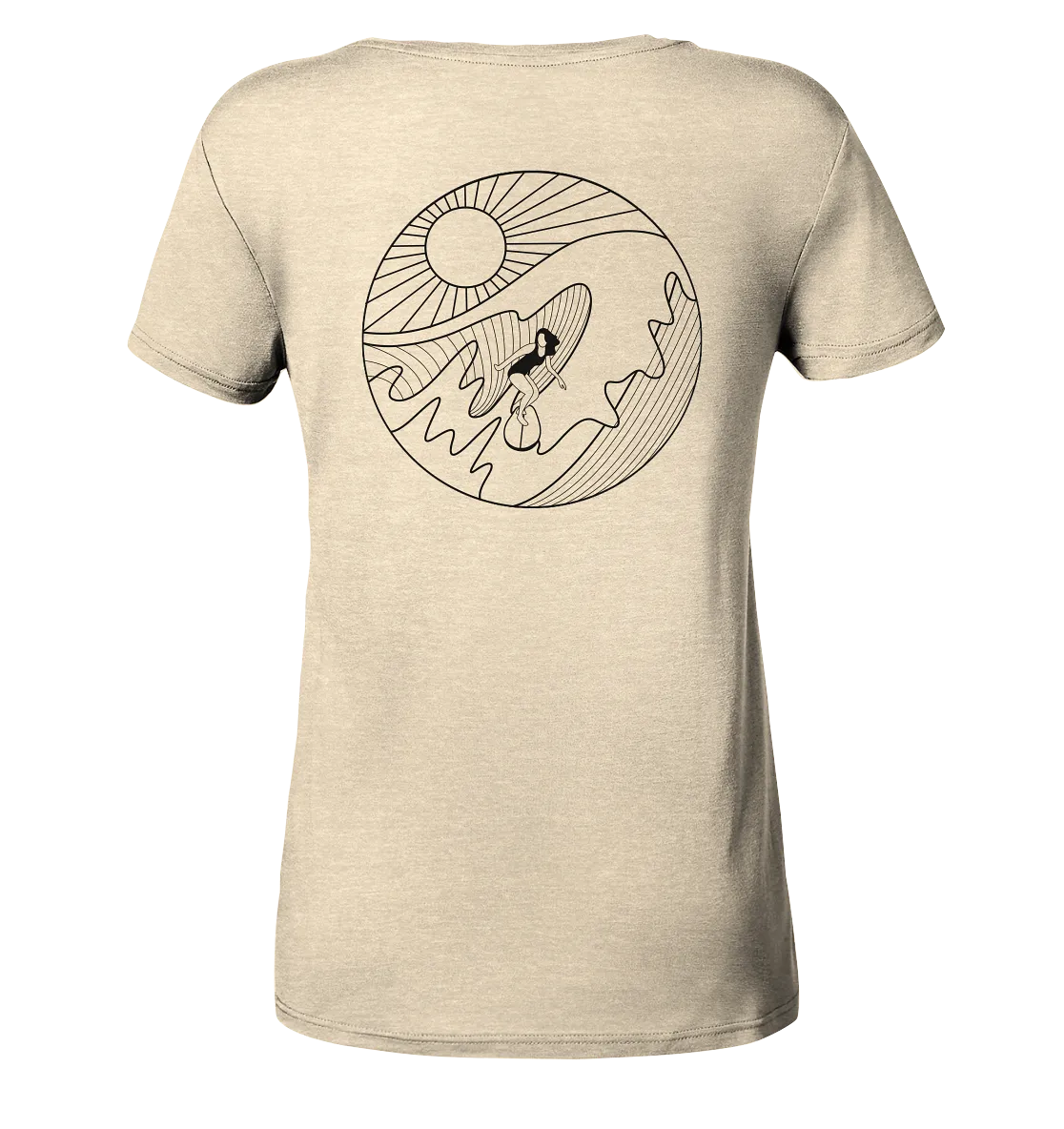 "Wavin Moment Backtail" - Damen Premium Organic Shirt