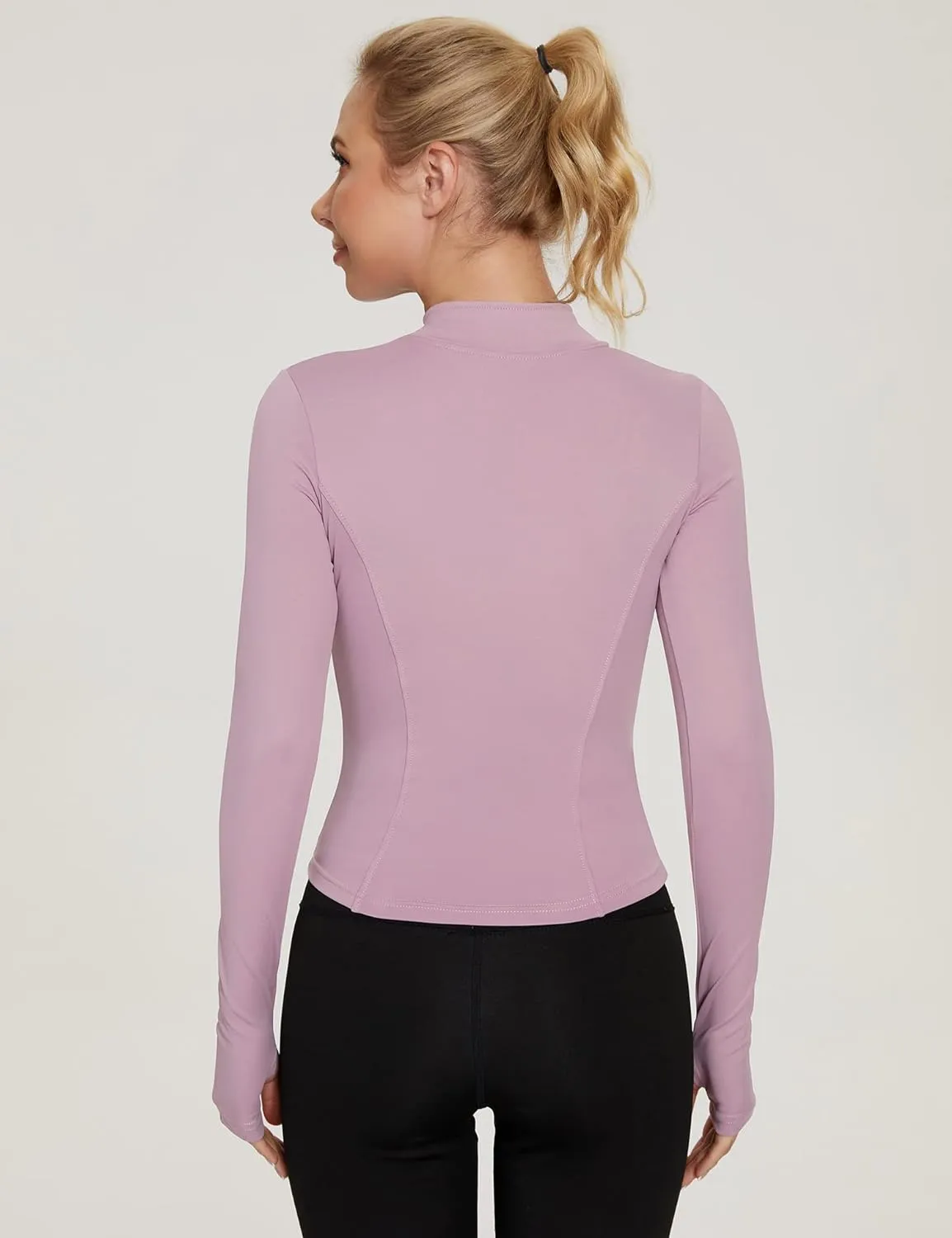 T-Shirts de Sport Femme  Manche Longues Elgant Tops 1/2 - Fitnessterapy