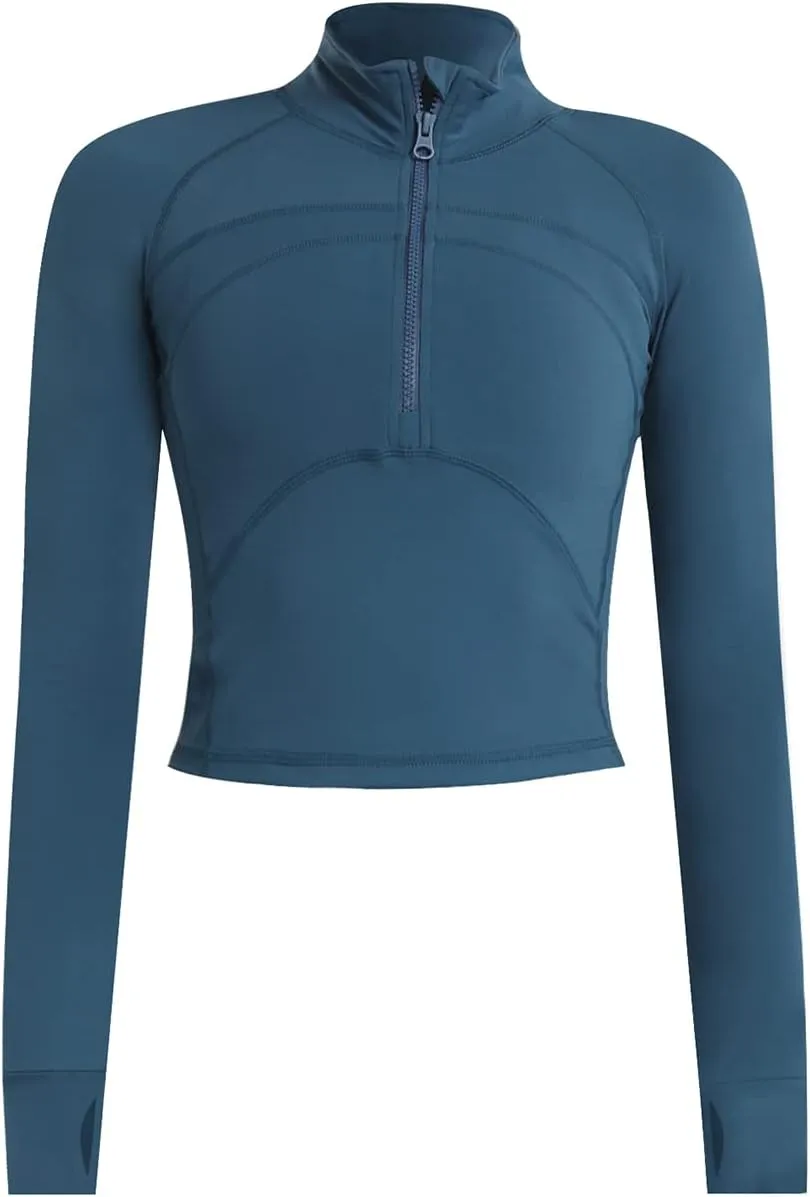 T-Shirts de Sport Femme  Manche Longues Elgant Tops 1/2 - Fitnessterapy