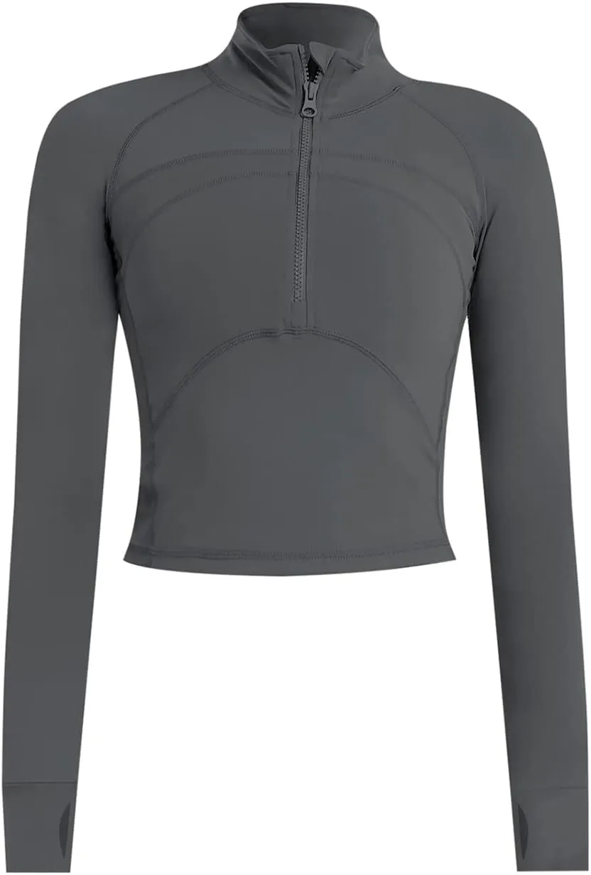 T-Shirts de Sport Femme  Manche Longues Elgant Tops 1/2 - Fitnessterapy