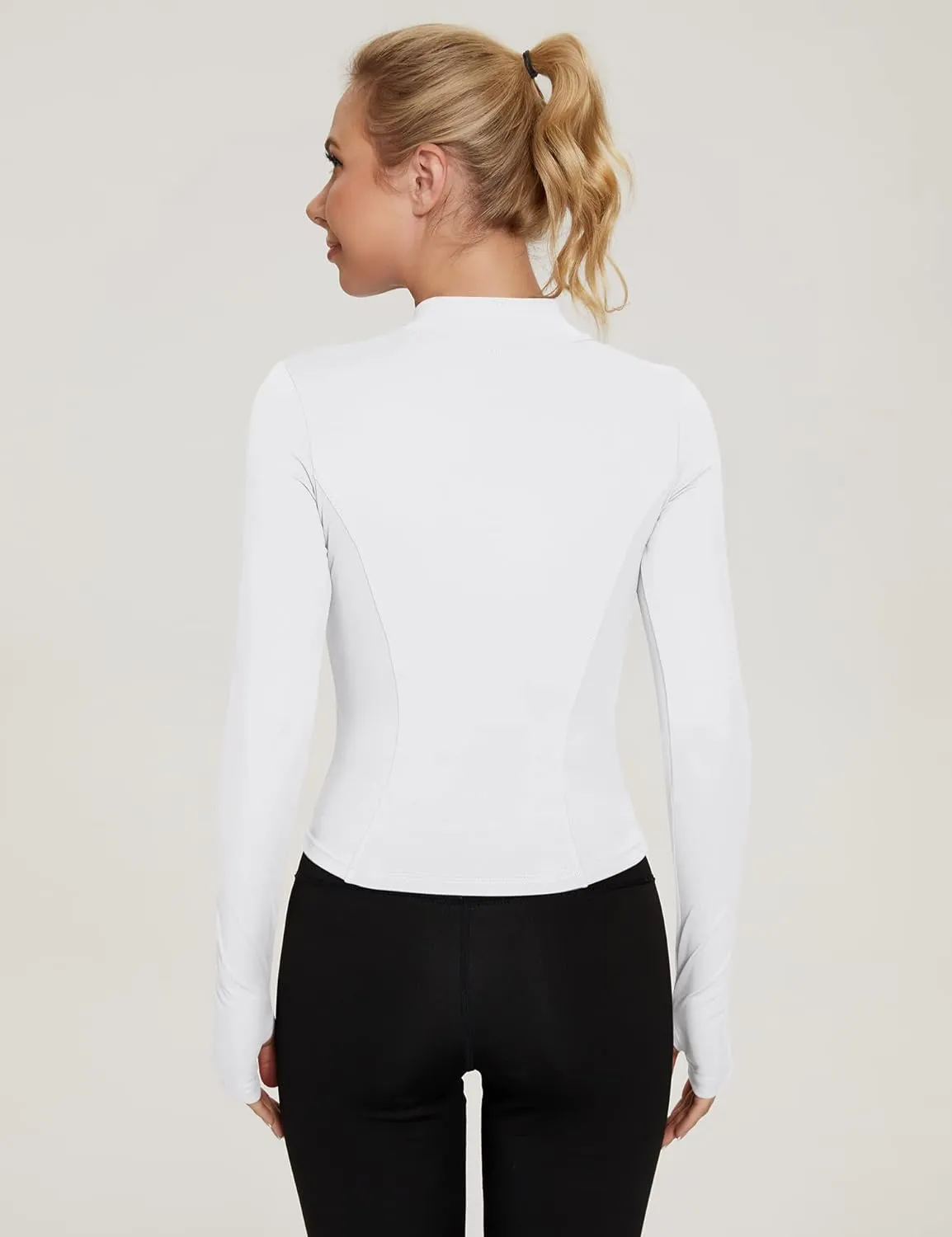 T-Shirts de Sport Femme  Manche Longues Elgant Tops 1/2 - Fitnessterapy