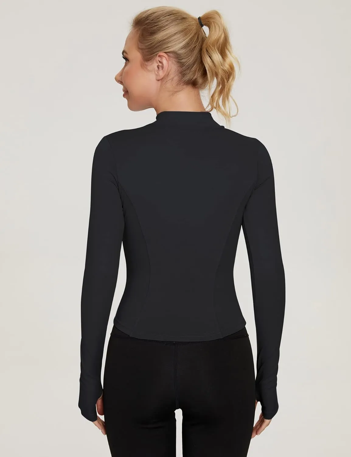 T-Shirts de Sport Femme  Manche Longues Elgant Tops 1/2 - Fitnessterapy