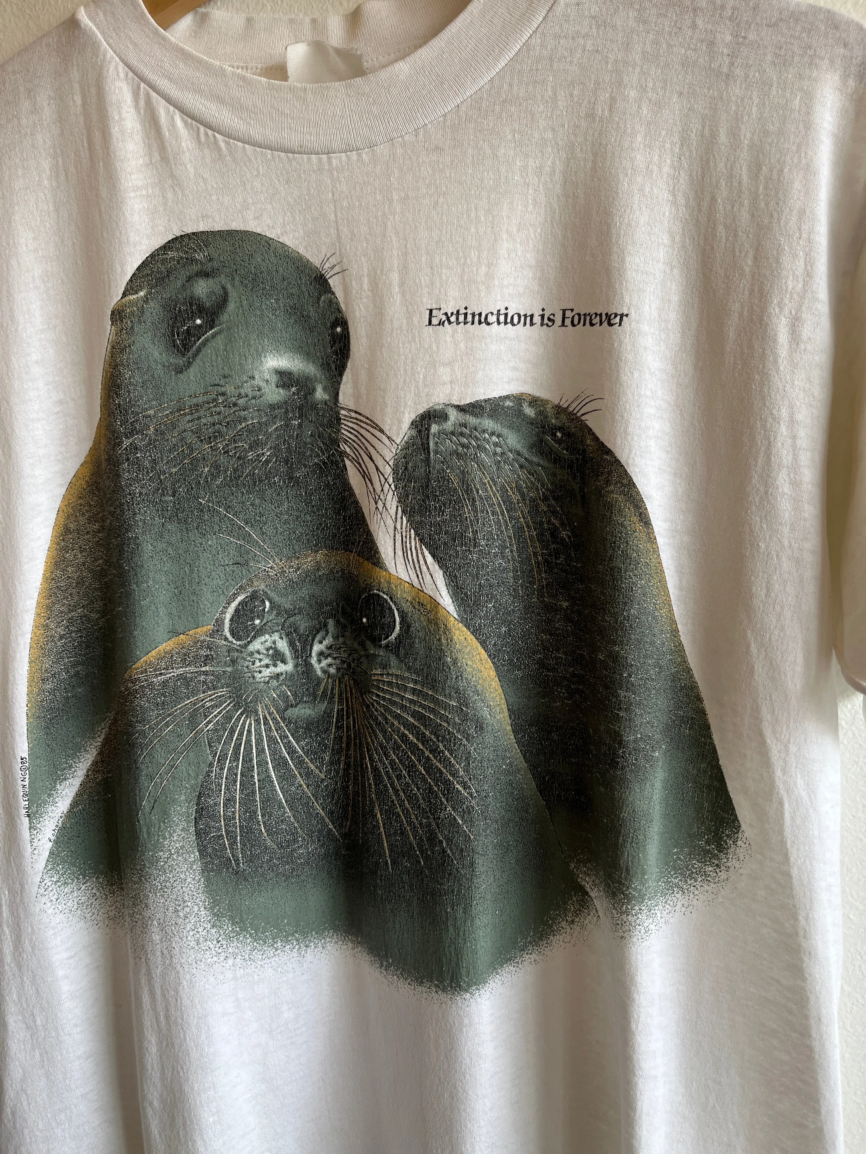 Vintage 1980s Extinction is Forever T-Shirt