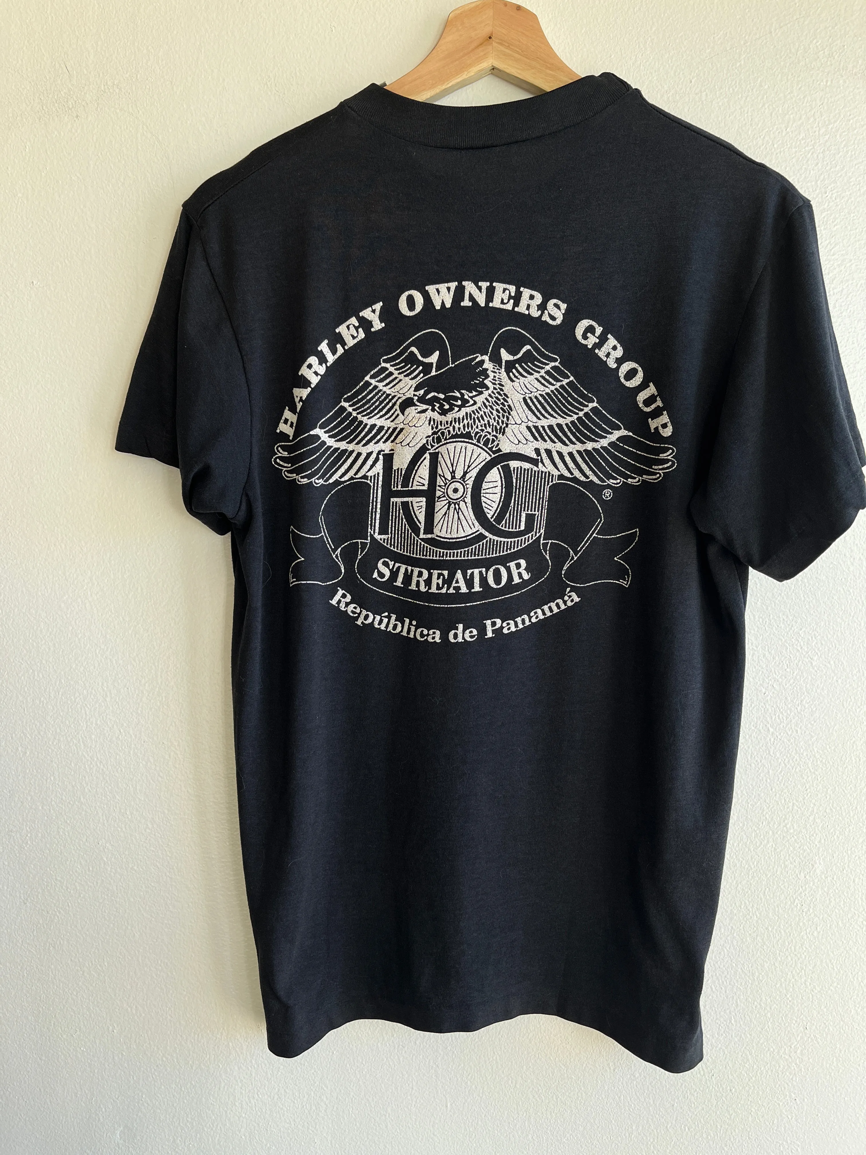 Vintage 1980s Harley Davidson Owners Group of Panama T-Shirt