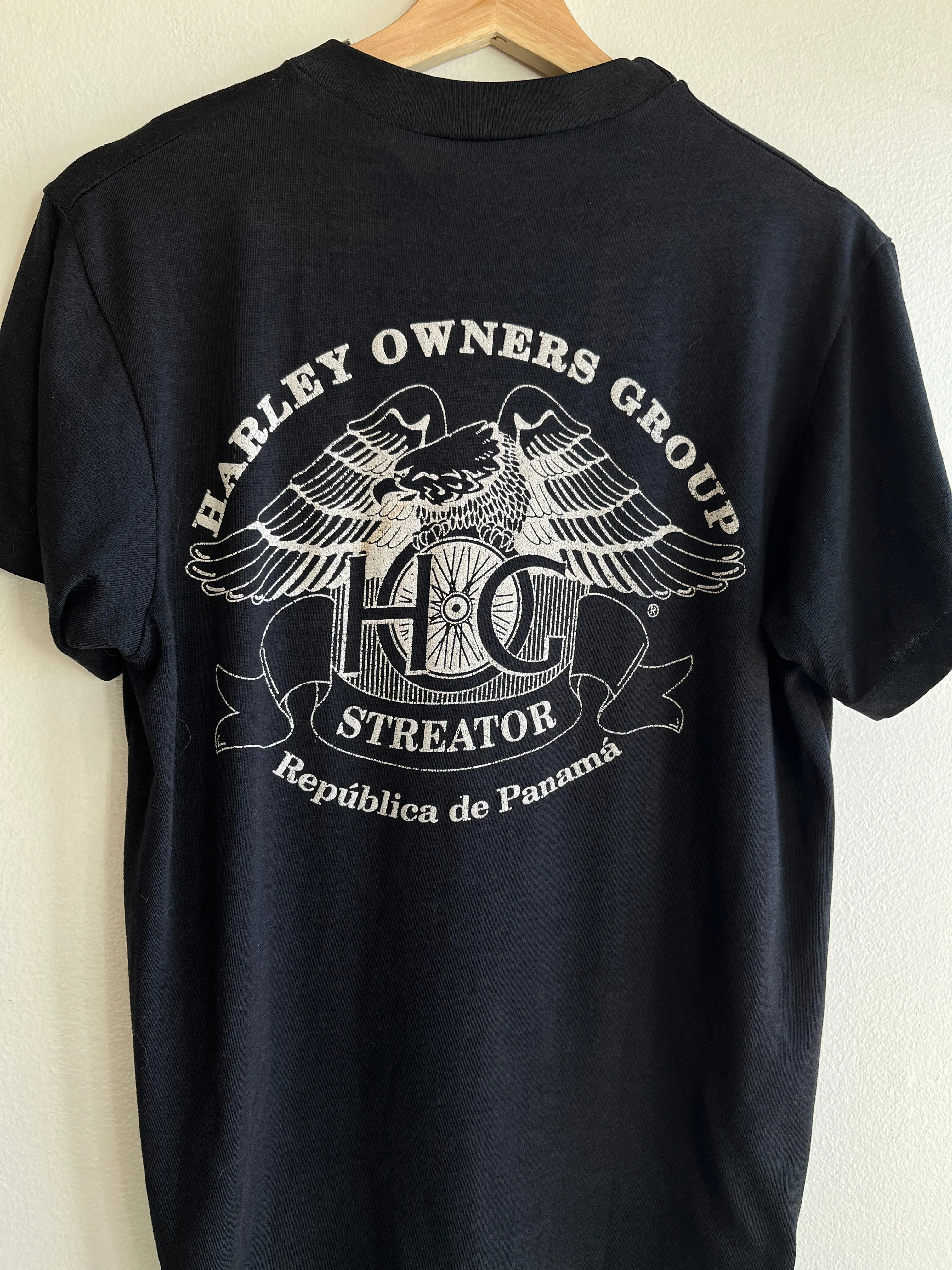 Vintage 1980s Harley Davidson Owners Group of Panama T-Shirt