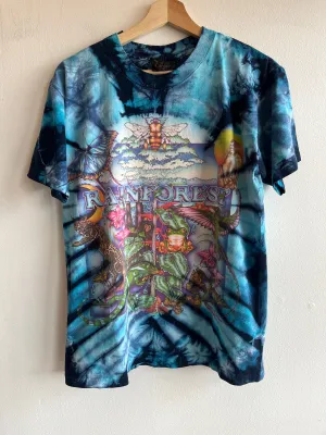 Vintage 1990s Rainforest Tie-Dye T-Shirt