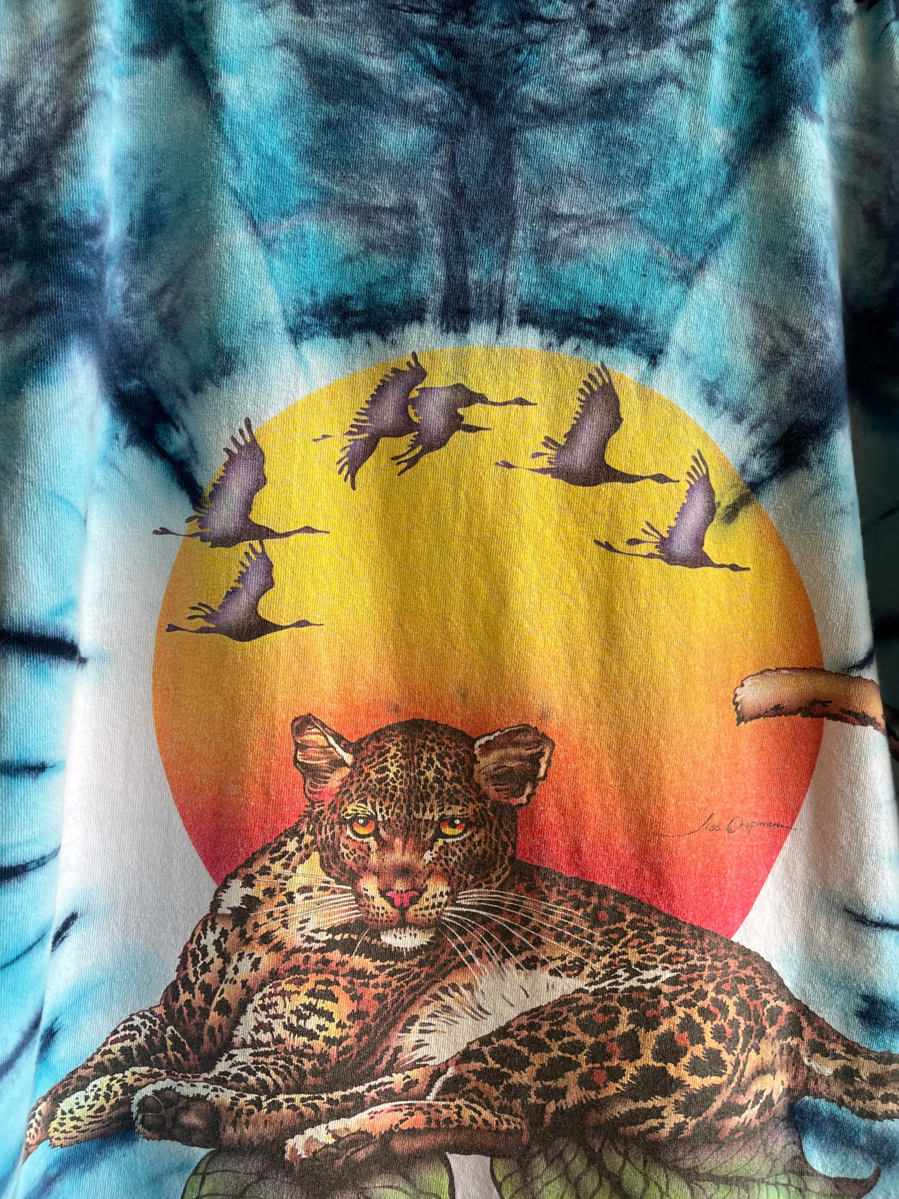Vintage 1990s Rainforest Tie-Dye T-Shirt